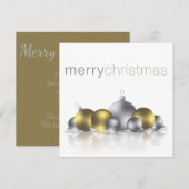 Weihnachtsbaum Einladung (Vorne/Hinten)