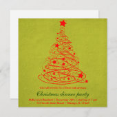 Weihnachtsbaum Einladung (Vorne/Hinten)