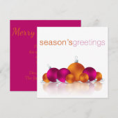 Weihnachtsbaum Einladung (Vorne/Hinten)