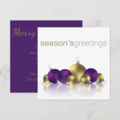 Weihnachtsbaum Einladung (Vorne/Hinten)