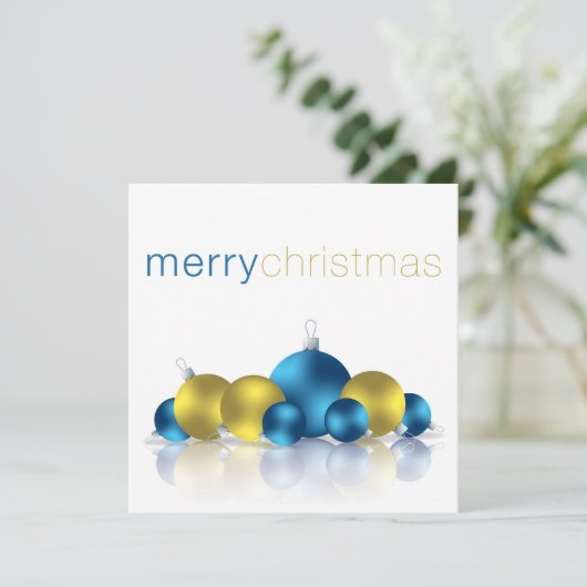 Weihnachtsbaum Einladung (Stehend Vorderseite)