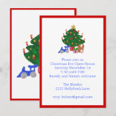 Weihnachtsbaum Einladung (Vorne/Hinten)