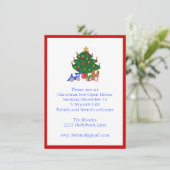 Weihnachtsbaum Einladung (Stehend Vorderseite)