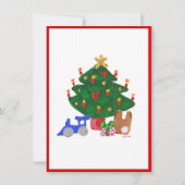 Weihnachtsbaum Einladung (Rückseite)