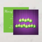 Weihnachtsbaum Einladung (Vorne/Hinten)