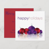 Weihnachtsbaum Einladung (Vorne/Hinten)