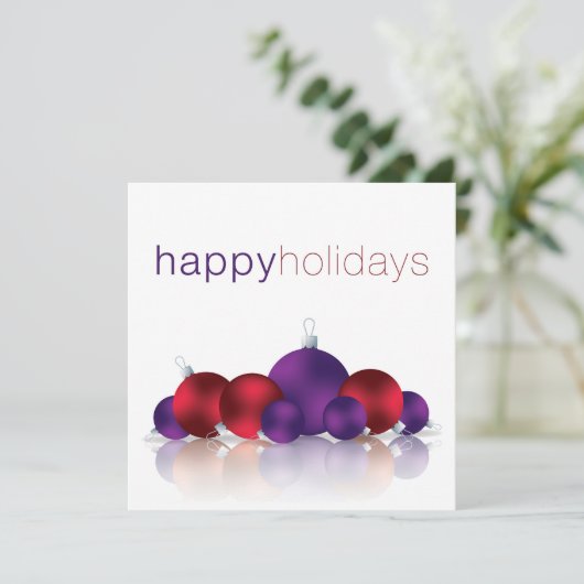 Weihnachtsbaum Einladung (Stehend Vorderseite)