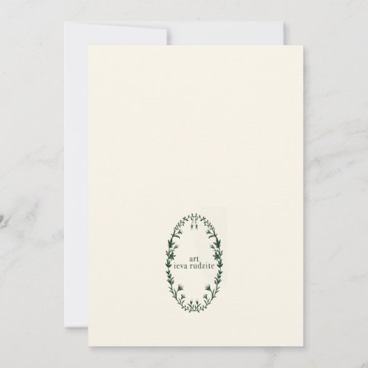 Weihnachtsbaum Einladung (Rückseite)