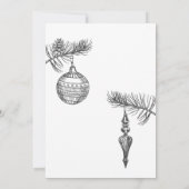 Weihnachtsbaum Einladung (Rückseite)