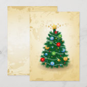 Weihnachtsbaum, Einladung (Vorne/Hinten)