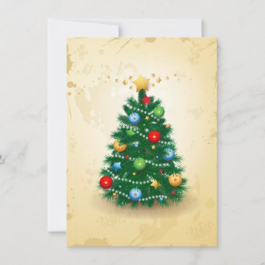 Weihnachtsbaum, Einladung (Vorderseite)