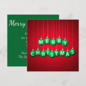 Weihnachtsbaum Einladung (Vorne/Hinten)