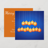 Weihnachtsbaum Einladung (Vorne/Hinten)