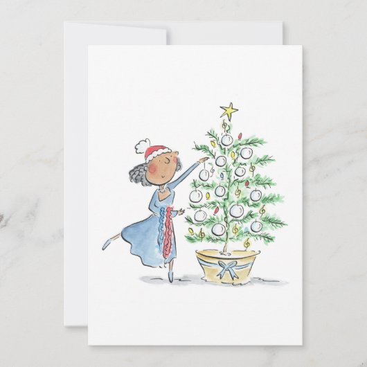 Weihnachtsbaum Einladung (Vorderseite)