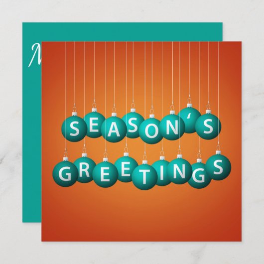 Weihnachtsbaum Einladung (Vorne/Hinten)