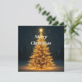 Weihnachtsbaum-Einladung Einladung (Stehend Vorderseite)