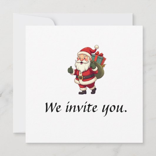 Weihnachtsbaum-Einladung Einladung (Rückseite)