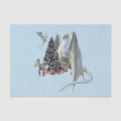 Weihnachtsbaum Eisdrache mit Babys Seidenpapier (Vorderseite)