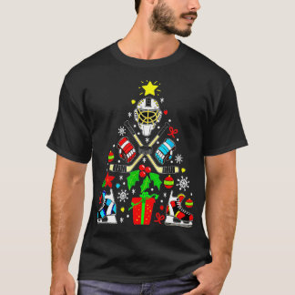 Weihnachtsbaum Eishockey Weihnachtsbaum Weihnachts T-Shirt