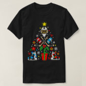 Weihnachtsbaum Eishockey Weihnachtsbaum Weihnachts T-Shirt (Design vorne)