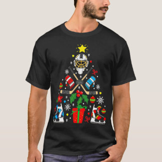 Weihnachtsbaum Eishockey Weihnachtsbaum Weihnachts T-Shirt