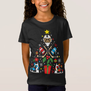 Weihnachtsbaum Eishockey Weihnachtsbaum Weihnachts T-Shirt