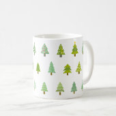 Weihnachtsbaum-Elefantengeschenk Kaffeetasse (VorderseiteRechts)