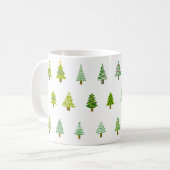 Weihnachtsbaum-Elefantengeschenk Kaffeetasse (Vorderseite Links)