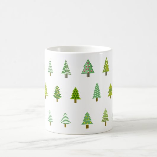 Weihnachtsbaum-Elefantengeschenk Kaffeetasse (Mittel)