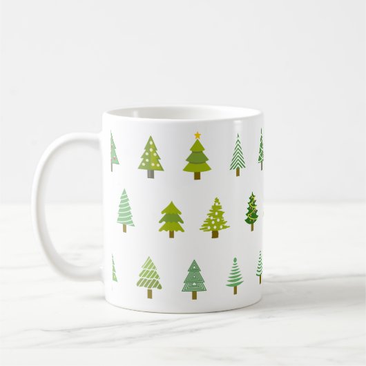 Weihnachtsbaum-Elefantengeschenk Kaffeetasse (Links)