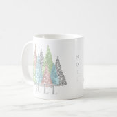 Weihnachtsbaum Elegant Glam Individuelle Name Tass Kaffeetasse (Vorderseite Links)