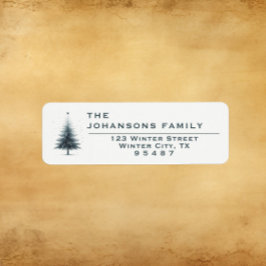 Weihnachtsbaum Elegant - Rücksendeadresse