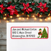 Weihnachtsbaum Elf Custom Return Address Label