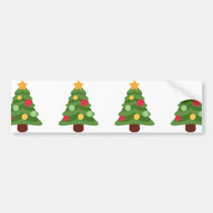 Weihnachtsbaum Emojis Autoaufkleber