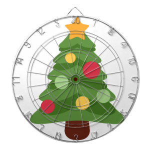 Weihnachtsbaum Emojis Dartscheibe
