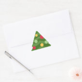 Weihnachtsbaum Emojis Dreieckiger Aufkleber (Umschlag)