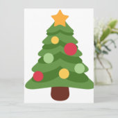 Weihnachtsbaum Emojis Feiertagskarte (Stehend Vorderseite)