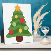 Weihnachtsbaum Emojis Fotoplatte (Seite)