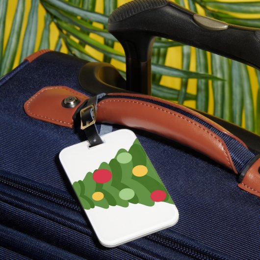 Weihnachtsbaum Emojis Gepäckanhänger (Vorderseite Insitu 1)
