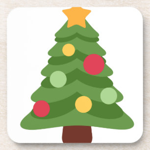 Weihnachtsbaum Emojis Getränkeuntersetzer