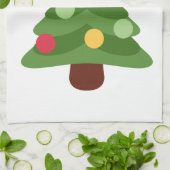 Weihnachtsbaum Emojis Handtuch (Gefaltet)