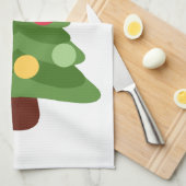 Weihnachtsbaum Emojis Handtuch (Viertel Falte)