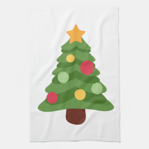 Weihnachtsbaum Emojis Handtuch