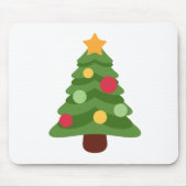 Weihnachtsbaum Emojis Mousepad (Vorne)