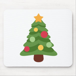 Weihnachtsbaum Emojis Mousepad