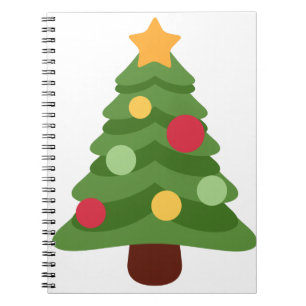 Weihnachtsbaum Emojis Notizblock