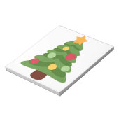 Weihnachtsbaum Emojis Notizblock (Rotiert)
