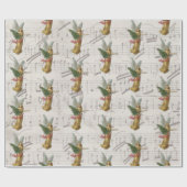 Weihnachtsbaum Engel Antike Viktorianische Papiers Geschenkpapier (Flach)