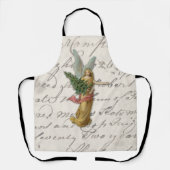 Weihnachtsbaum Engel Antike Viktorianische Papiers Schürze (Vorderseite)