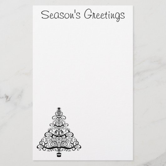 Weihnachtsbaum Entdeckungsreise zur Viktorianische Briefpapier (Vorderseite)